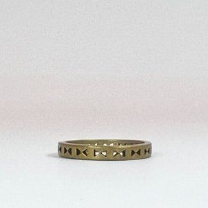 VERAMEAT Rune Ring of Dawn gold brass ring - size 5